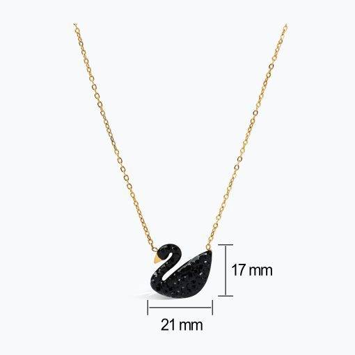 Nocturne Swan Necklace - Real Flowers Pakistan