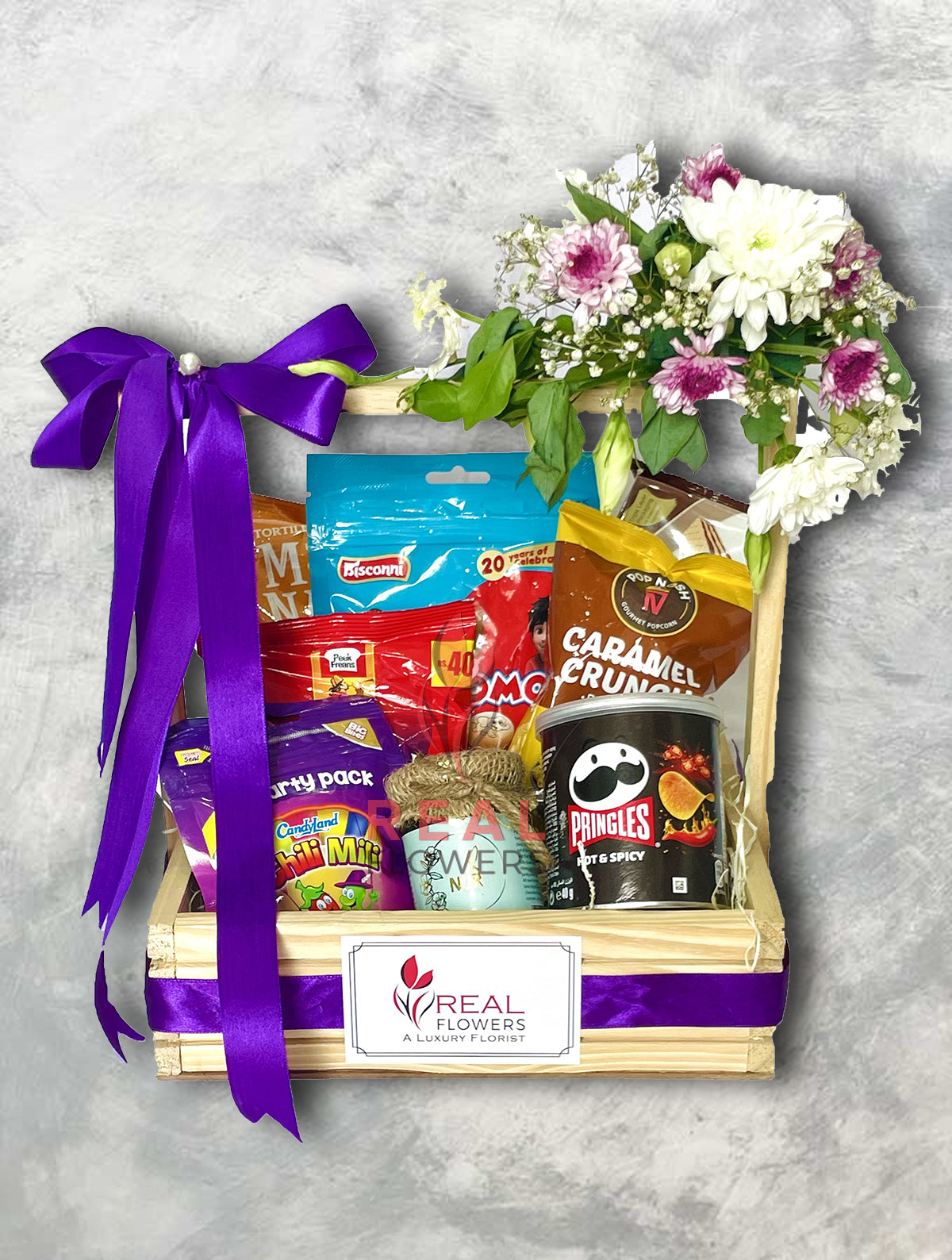 Time for Snack Hamper - Real Flowers Pakistan