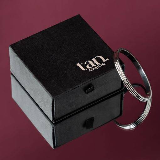 Lunaria Silver Cuff - Real Flowers Pakistan