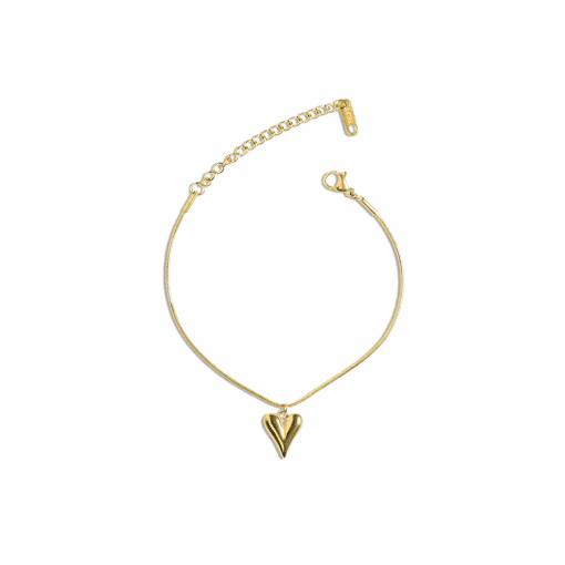 Amoura Heart Charm Bracelet - Real Flowers Pakistan