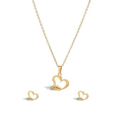 Amora Heart Pendant Set - Real Flowers Pakistan
