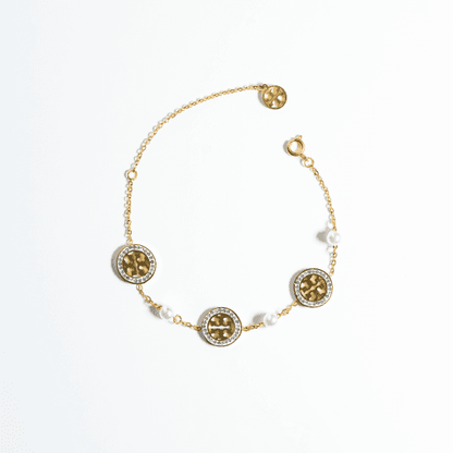 Aurielle Pearl Charm Bracelet - Real Flowers Pakistan
