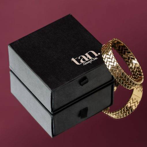 Aurion Gold Cuff - Real Flowers Pakistan