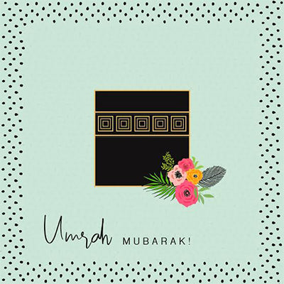 Umrah Mubarak Greeting card - Real Flowers Pakistan
