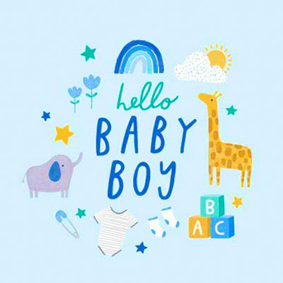 Hello Baby Boy - Real Flowers Pakistan