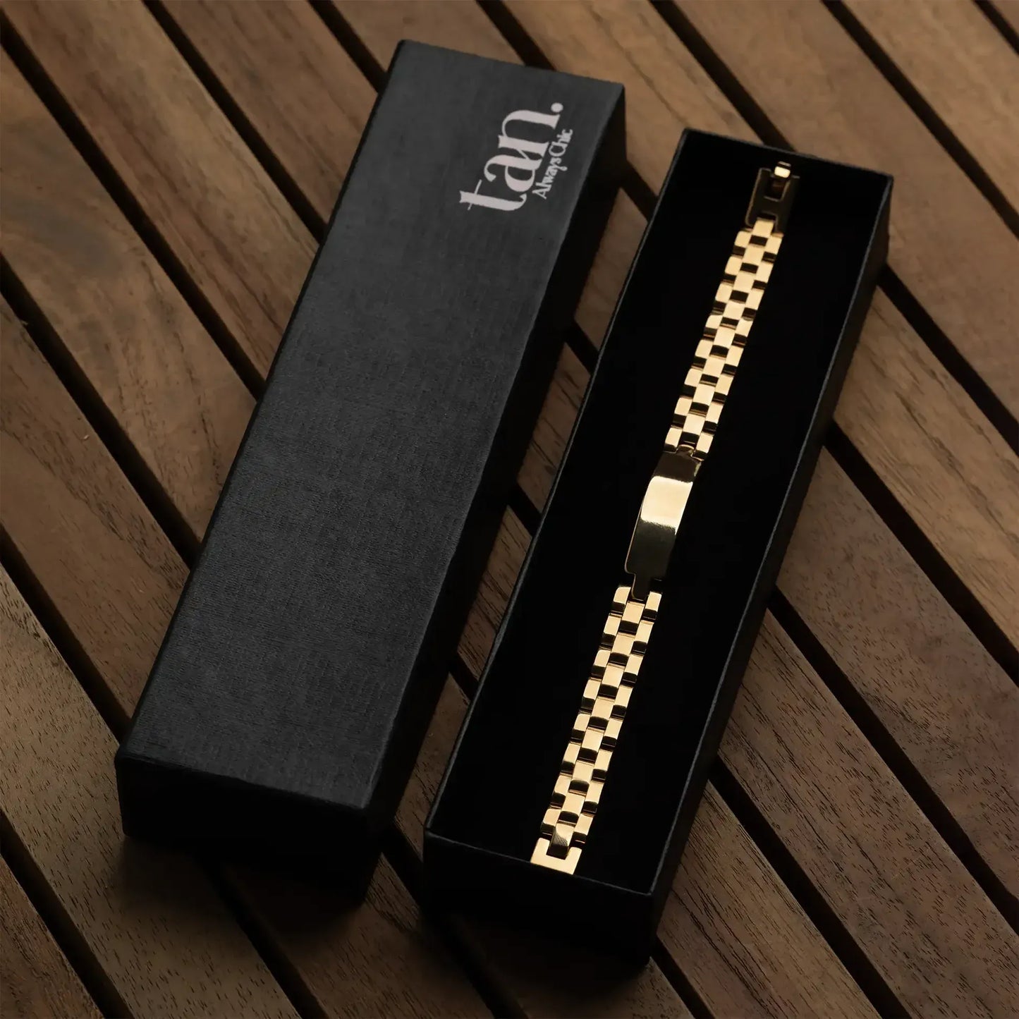 Aurum Link Band - Stainless Steel Men's Bracelet