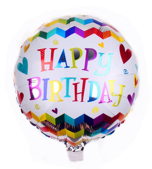 18 inch Happy Birthday Foil Balloon - helium balloons - Real Flowers Pakistan