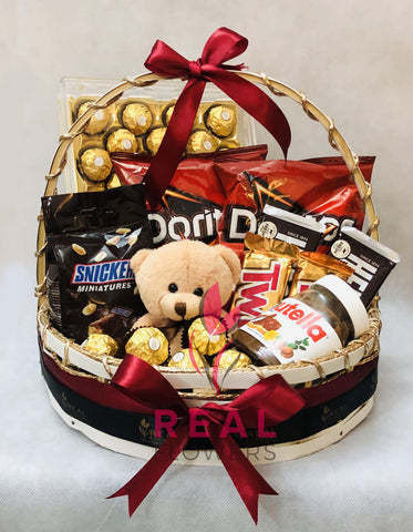 Chocolate Basket-003 - Real Flowers Pakistan