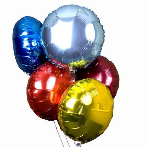 Dozen Colourful Foil Balloons - Real Flowers Pakistan