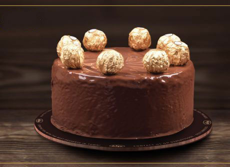 Ferrero Rocher Cake by Delizia - Real Flowers Pakistan