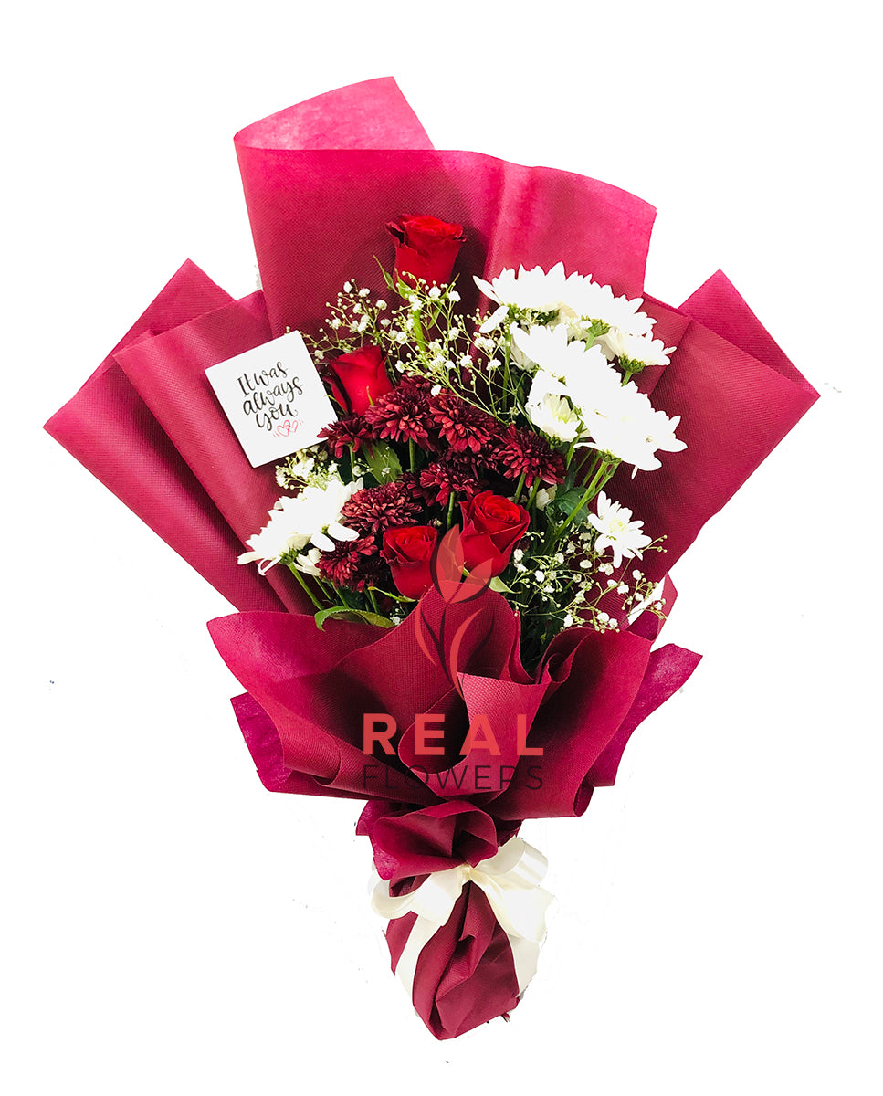 Crimson Crest - Real Flowers Pakistan